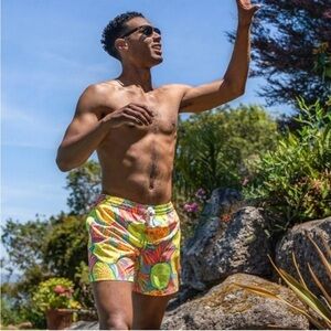 Chubbies The Hooligans Neon Pineapple
Swim Trunks Shorts